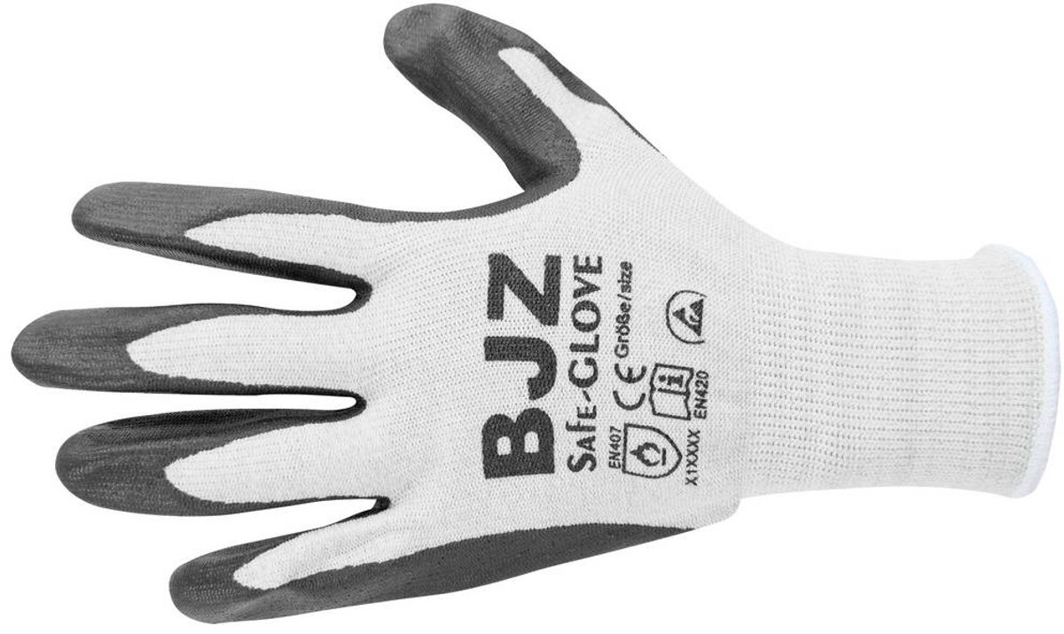BJZ A-64483 ESD-handske Varmebestandig Størrelse: M Polyamid , Carboniserede fibre