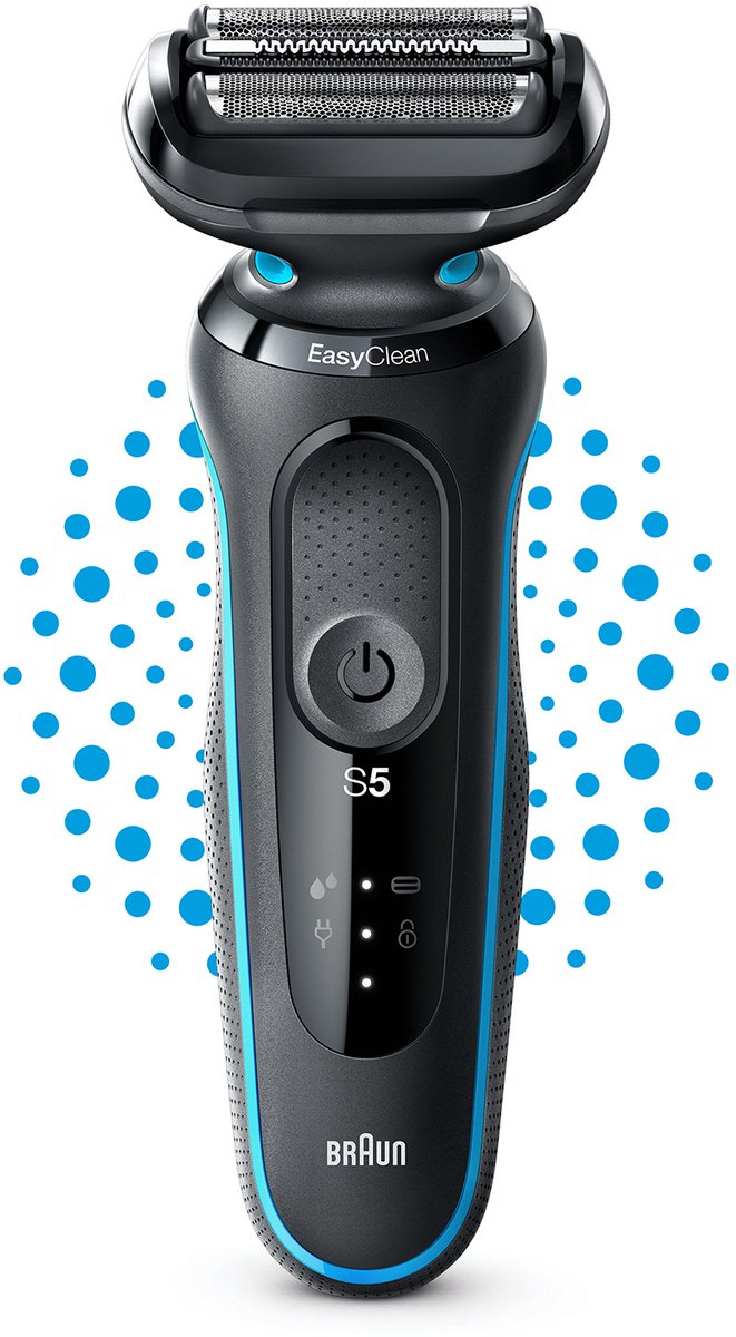 Braun 51-M1000s 51-M1000s Folie-shaver Sort/blå
