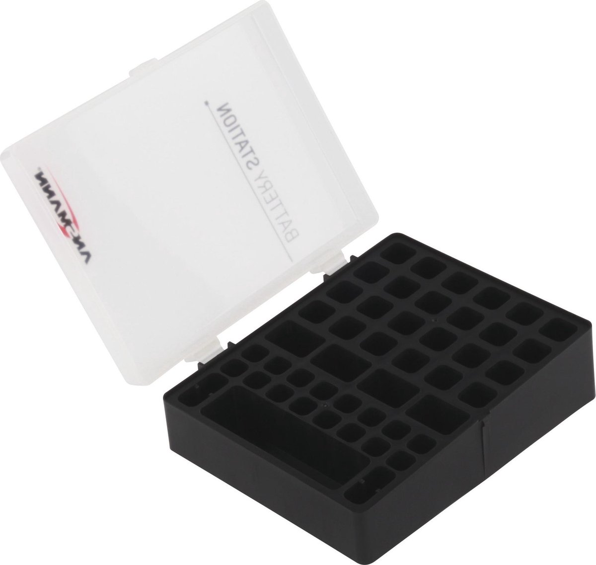 Ansmann Batterijbox 48 Batteribox Celletal: 48 R03 (AAA), R6 (AA), 9 V blok (L x B x H) 17.3 x 13.8 x 6.3 cm