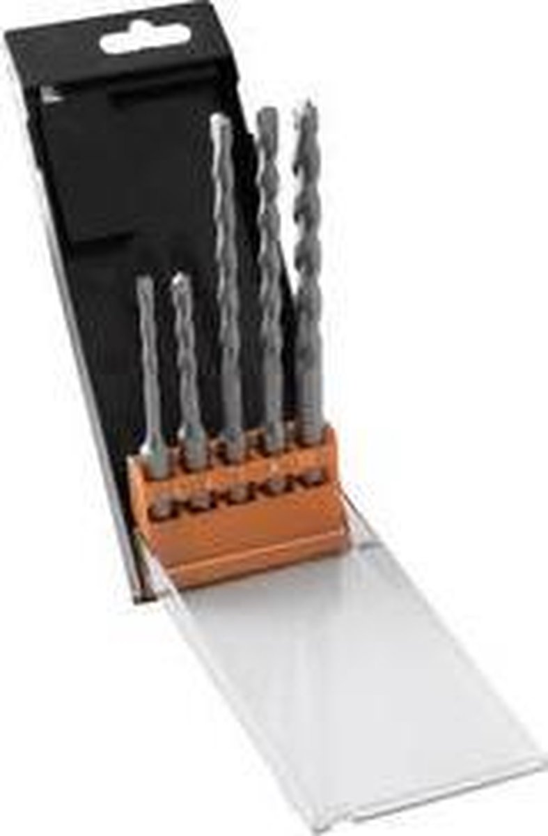 AVIT AV08012 Hårdmetal Hammerbor-sæt 5 dele 5 mm, 6 mm, 7 mm, 8 mm, 10 mm SDS-Plus 1 stk