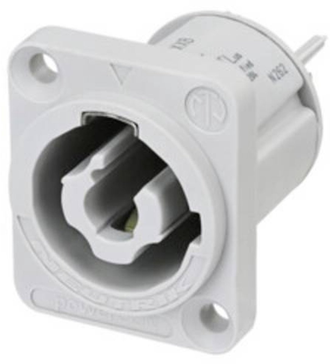 Neutrik NAC3MPXXB Strømstik powerCON Stik, indbygning lodret Samlet poltal: 2 + PE 20 A Grå 1 stk Piece