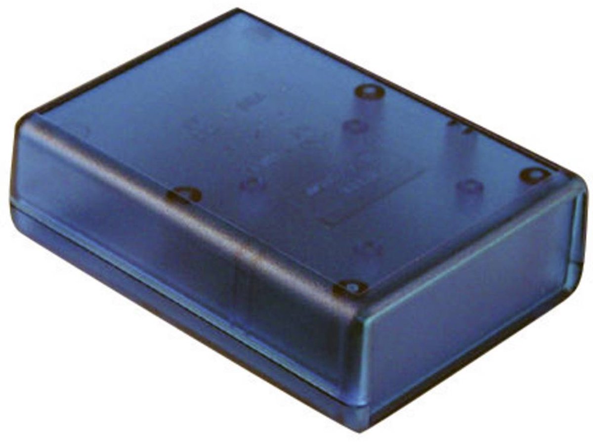 Hammond Electronics 1593QTBU Hånd-kabinet 112 x 66 x 28 ABS Blå (transparent) 1 stk