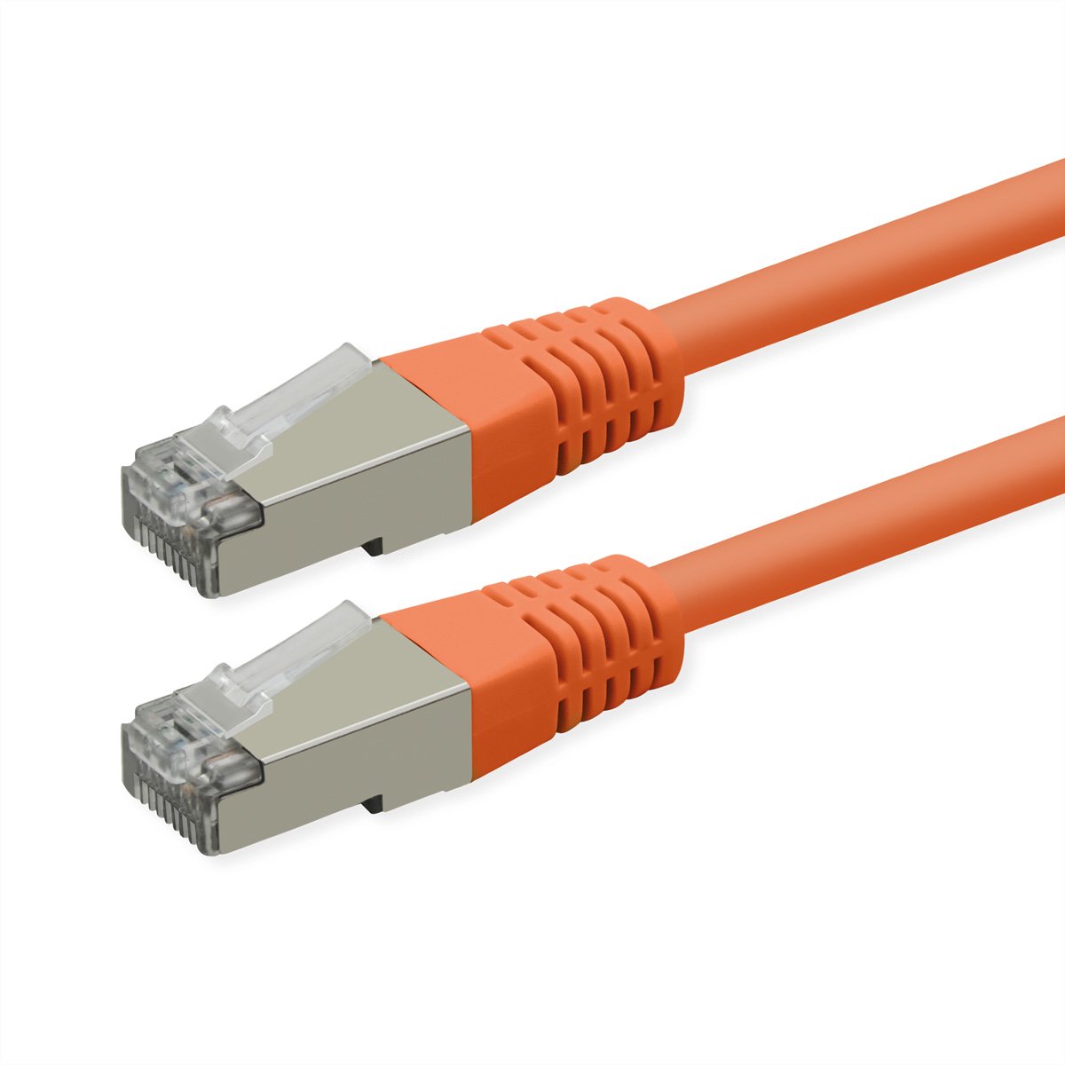 ROLINE patchkabel Cat.6 (klasse E), PoE, S/FTP (PiMF), orange, 7 m.