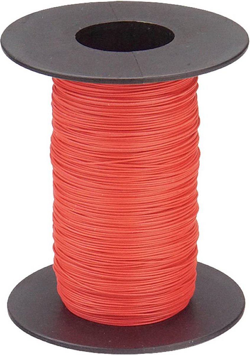 Donau Elektronik 110-0-100 Tråd 1 x 0.04 mm² Rød 100 m