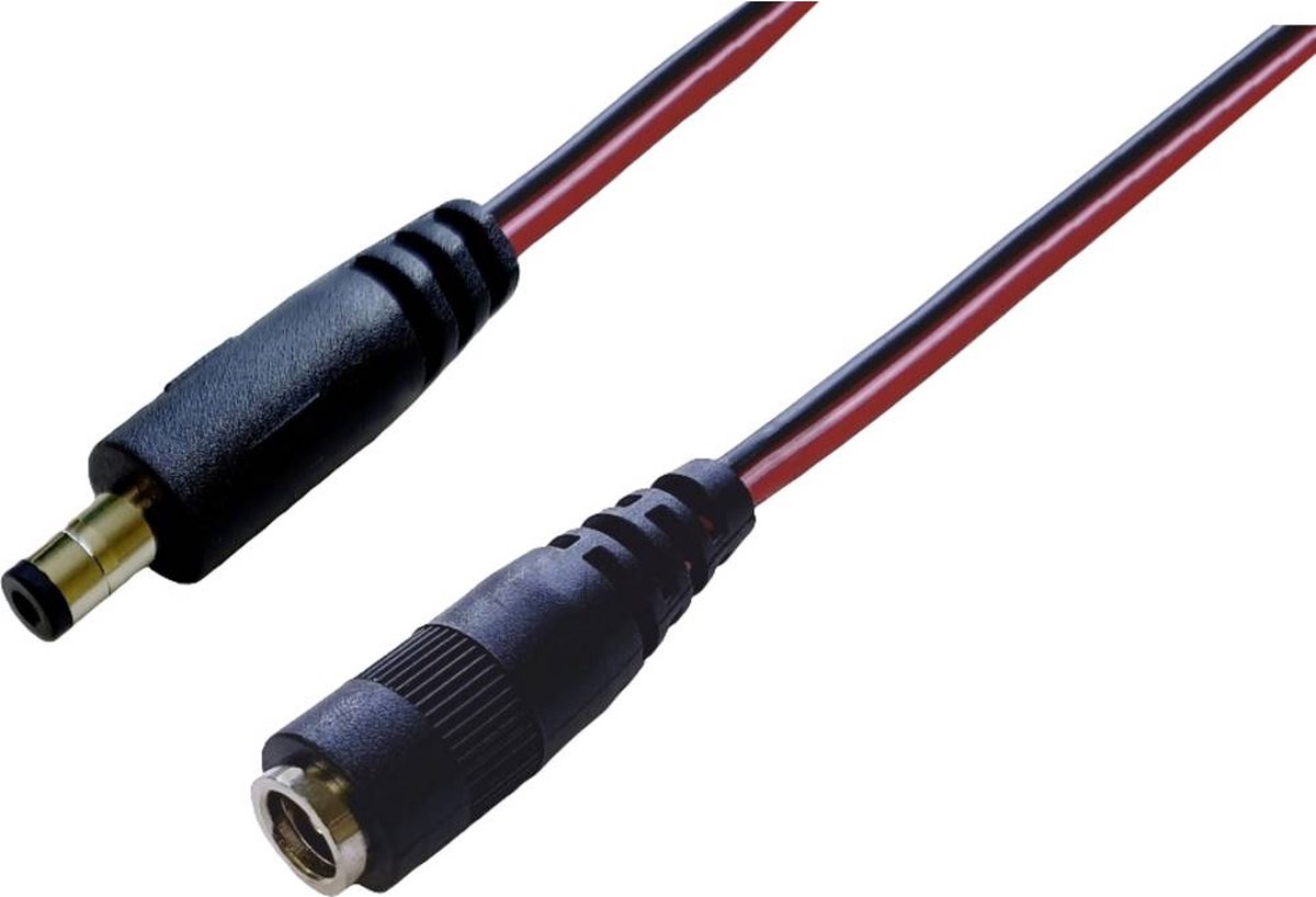 BKL Electronic DC-stikforbindelse DC-hulstik - DC-kobling 5.5 mm 2.5 mm 5.5 mm 2.5 mm 4 m 1 stk Single