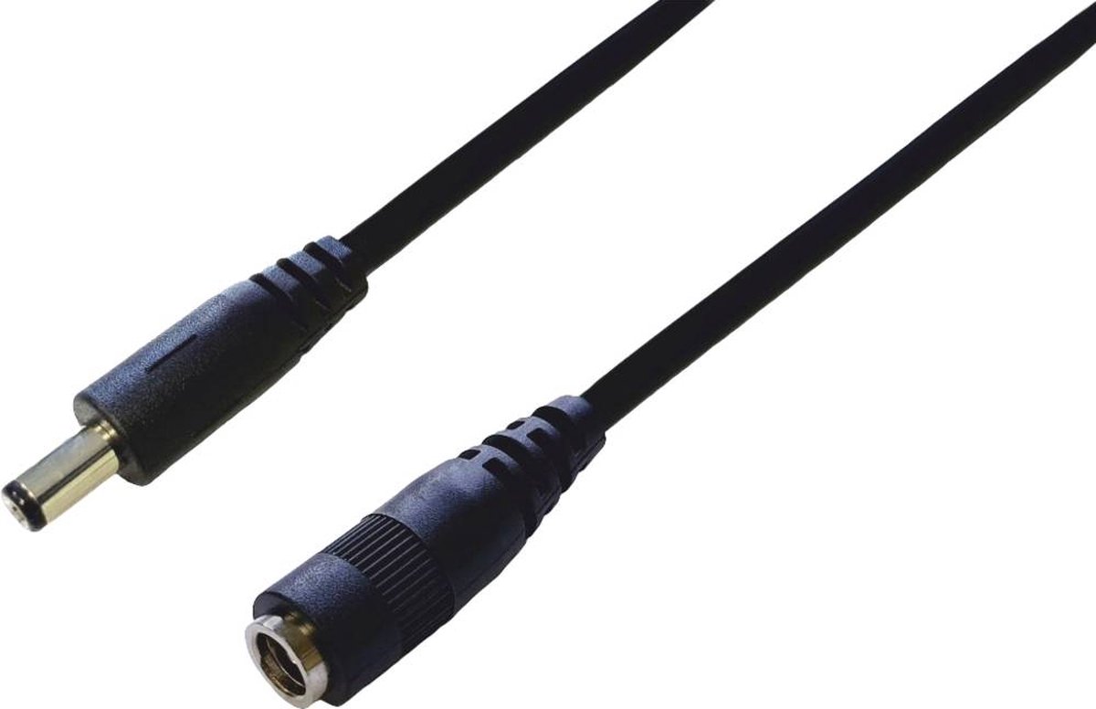 BKL Electronic DC-stikforbindelse DC-hulstik - DC-kobling 5.5 mm 2.1 mm 5.5 mm 2.1 mm 4 m 1 stk Single