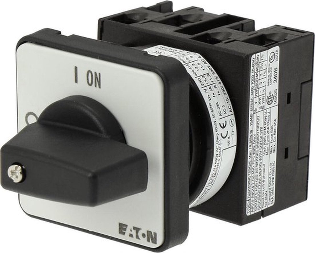 Eaton T0-2-1/E Knastomskifter Indbygning 20 A 1 x 90 ° Grå, Sort 1 stk Piece