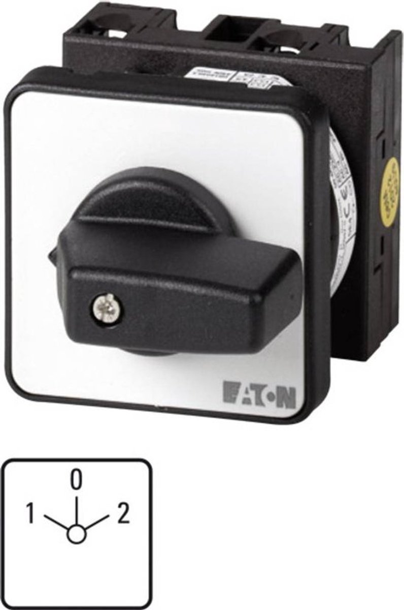 Eaton T0-1-8210/E Knastomskifter Med nulstilling 20 A 690 V 1 x 60 ° Grå, Sort 1 stk Piece