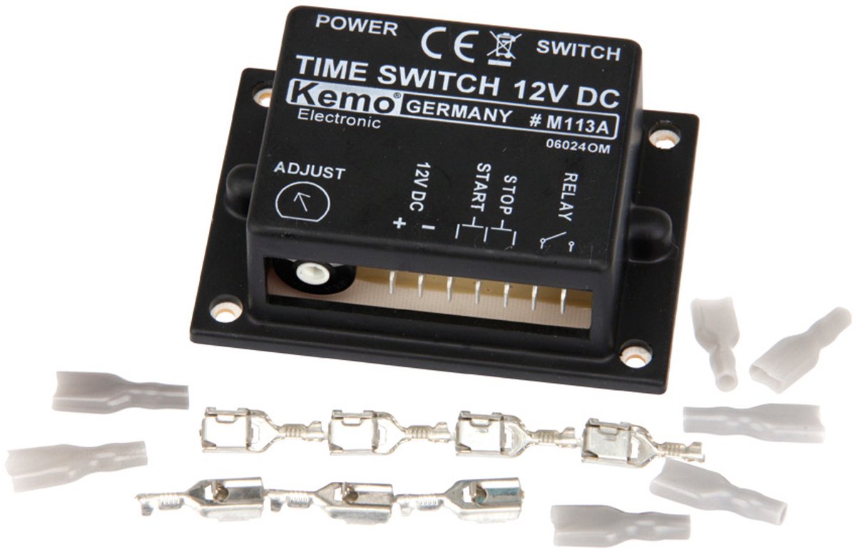 Kemo M113A Tidsrelæ Byggemodul 2 s - 23 min