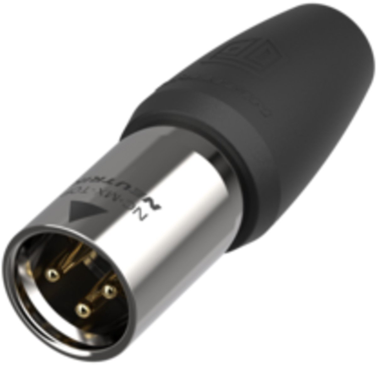 Neutrik NC3MX1-TOP XLR-stik Stik, lige Poltal: 3 Mono Sølv 1 stk