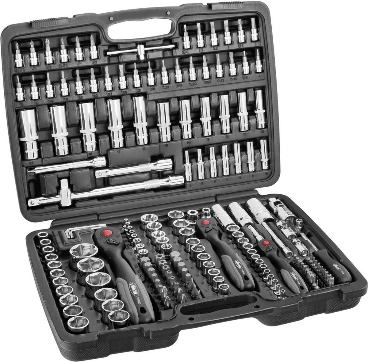 Vigor Topnøglesæt 1/4 (6,3 mm) 172 dele V2461