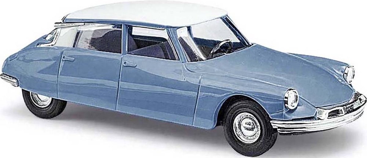 Busch 48025 H0 Personbil model Citroën DS19 blå
