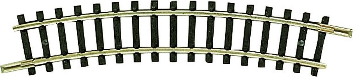 22231 N Fleischmann skinne (uden ballast) Bøjet spor 24 ° 194.6 mm