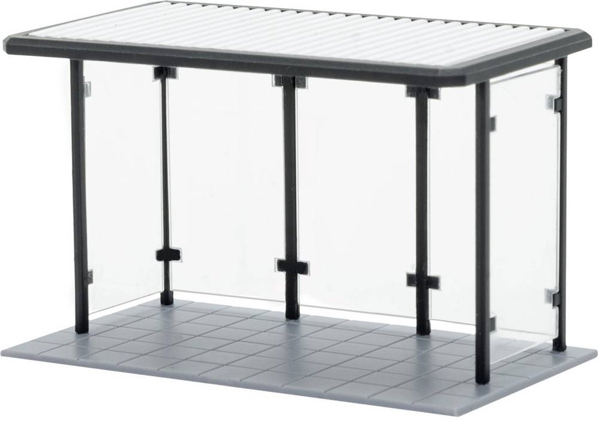 Busstoppested med fladt tag H0 Kibri 38179