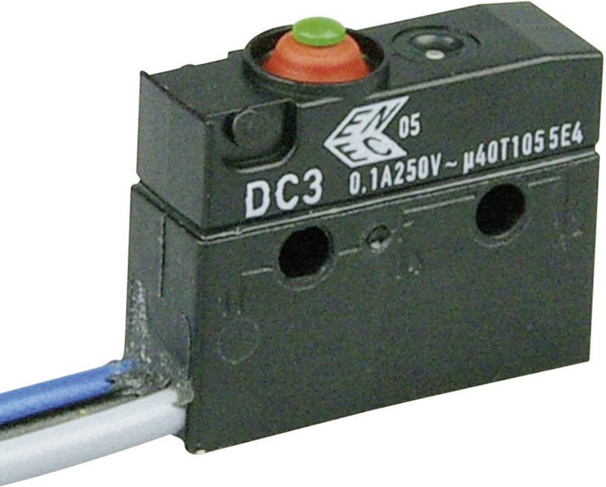 ZF DC3C-C3AA Mikrokontakt DC3C-C3AA 250 V/AC 0.1 A 1 x On/(On) IP67 Tastende 1 stk