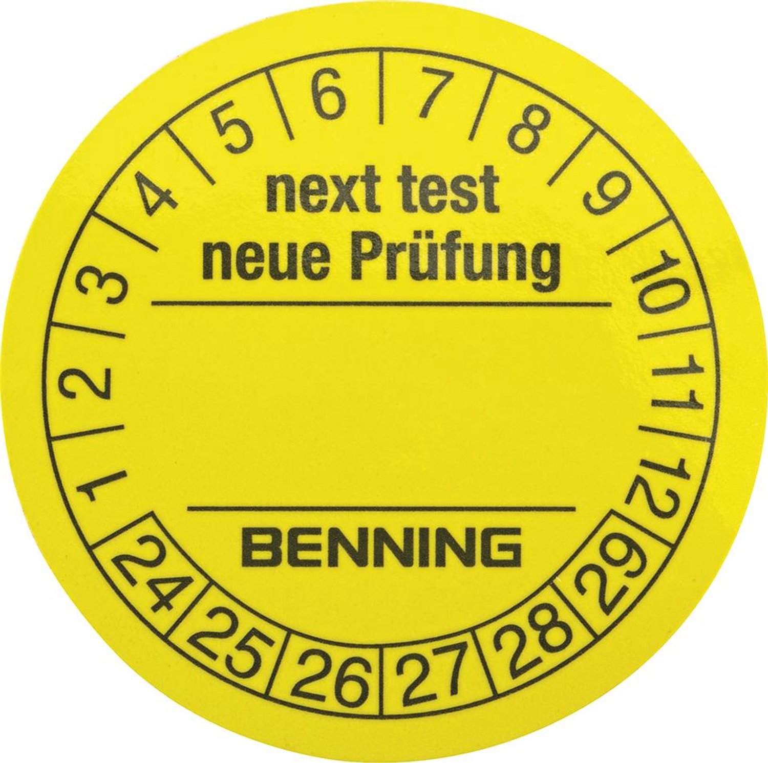 Benning Gul Folie selvklæbende (Ø x L) 30 mm x 30 mm 30 mm 300 stk