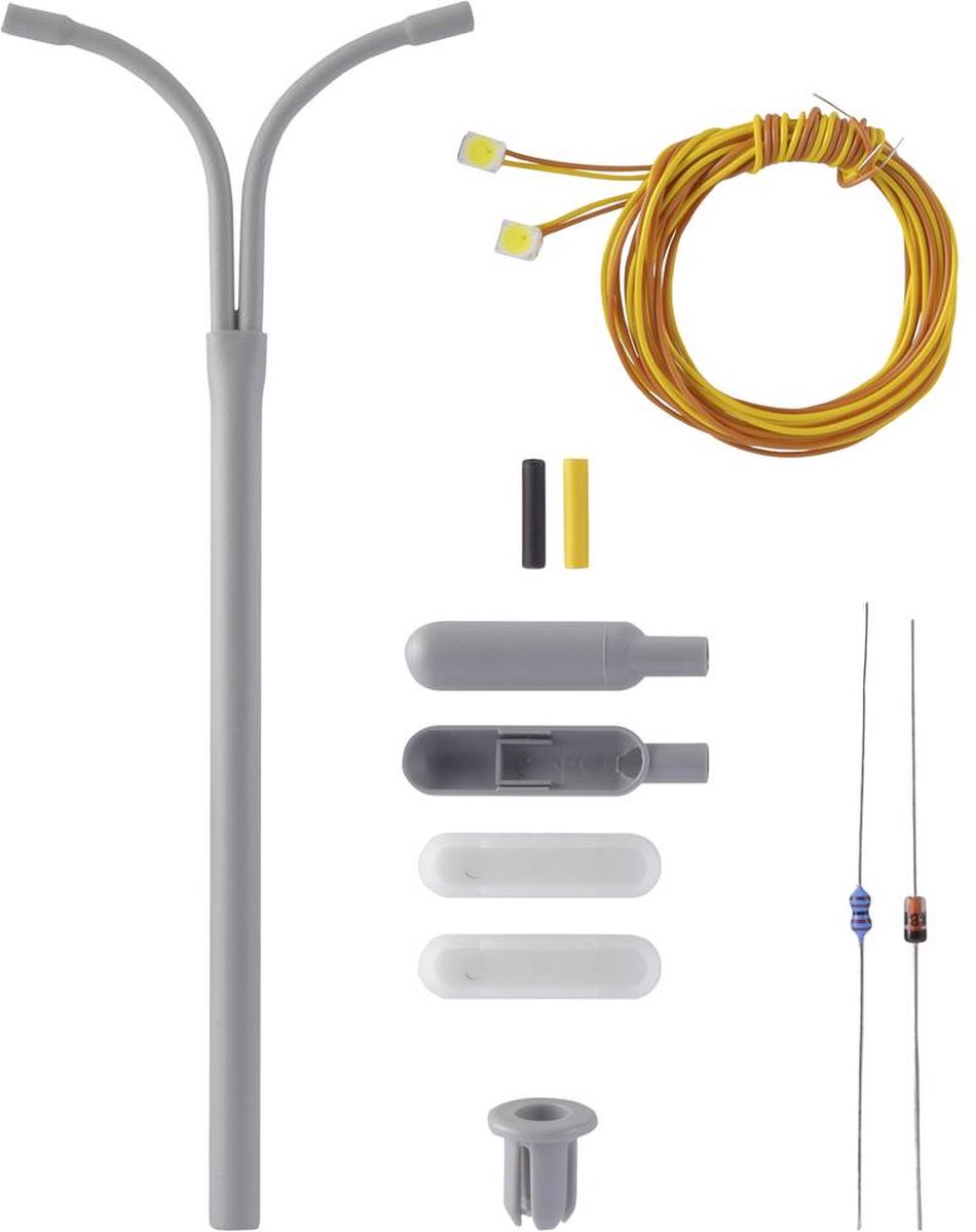 Viessmann Modelltechnik H0 Halvbueformet lysmast dubbel Byggesæt 6723 1 stk