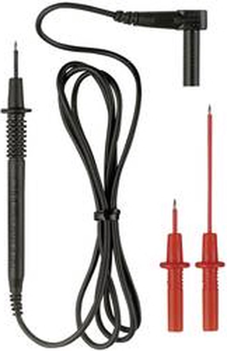 Benning 044119 Sikkerhedsprøveledning sæt Lamelstik 4 mm Testspids 1.00 m Sort 1 stk