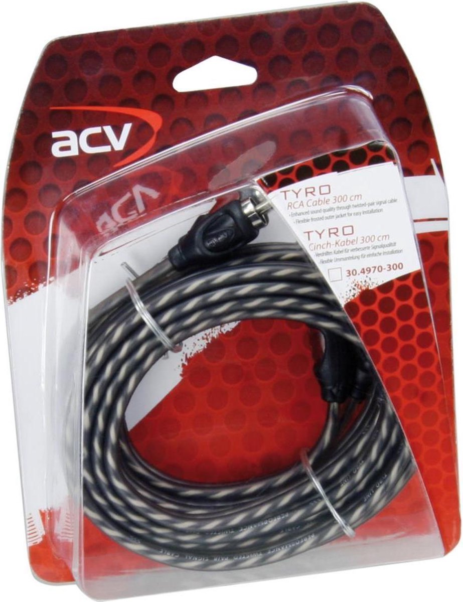 ACV 30.4970-300 Phono-kabel 3 m [2x Cinch-stik - 2x Cinch-stik]