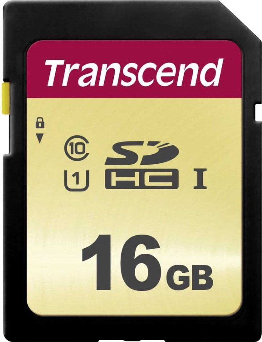 Transcend Premium 500S SDHC-kort 16 GB Class 10, UHS-I, UHS-Class 1