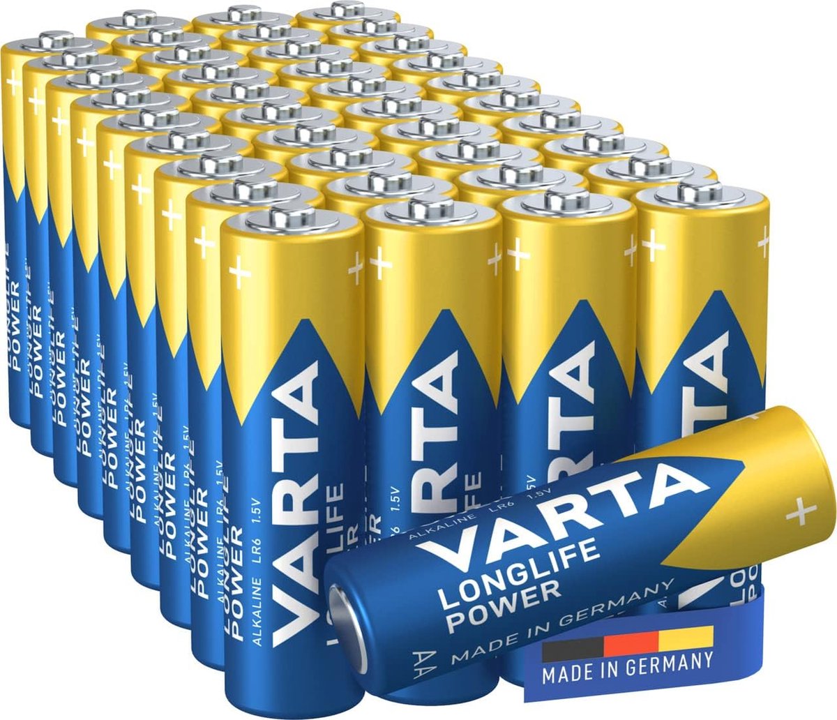 Varta Longlife Power AA-batteri Alkali-mangan 1.5 V 40 stk