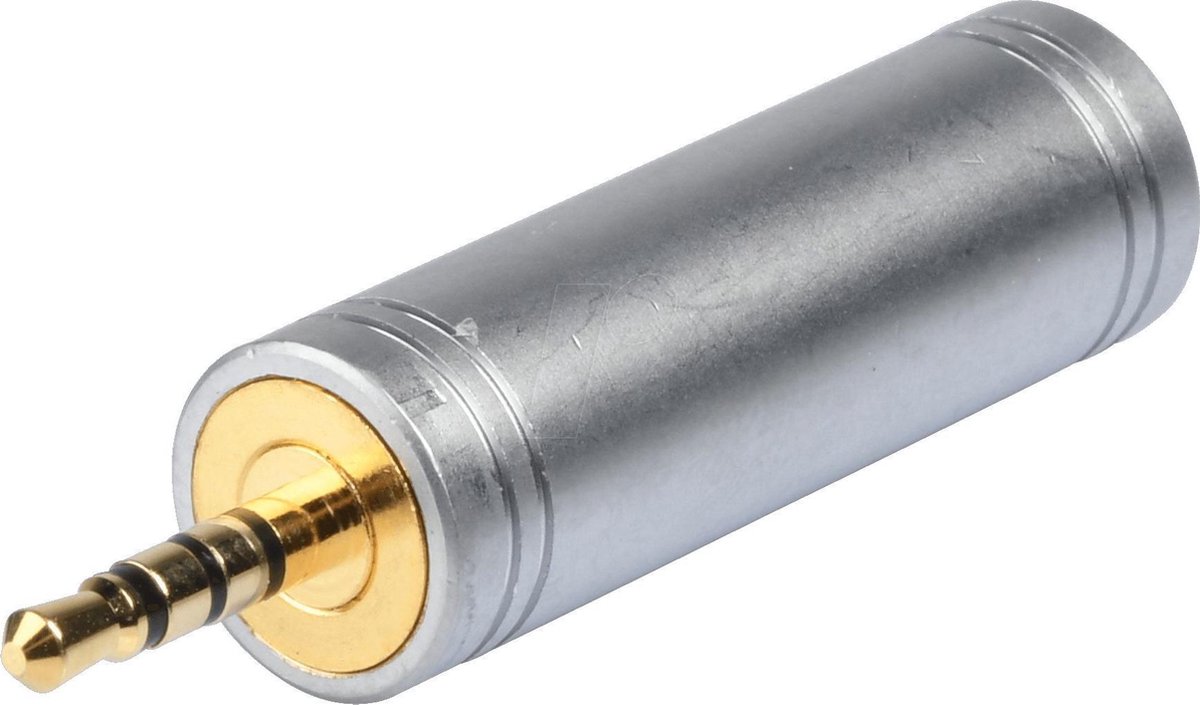 BKL Electronic 1103096 1103096 Jack Audio Adapter [1x Jackstik 2,5 mm - 1x Jacktilslutning 3,5 mm] Guld