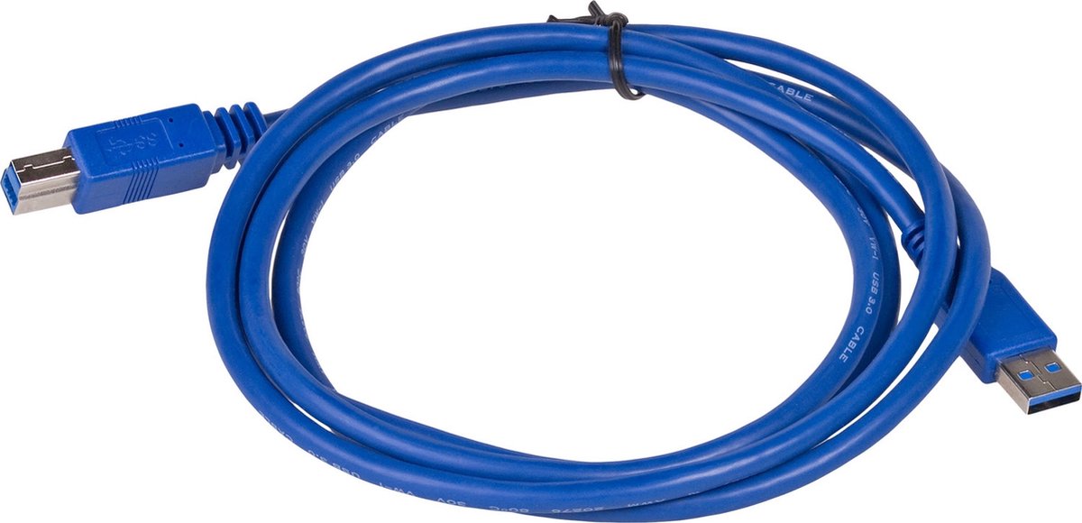 Akyga USB-kabel USB 3.0 USB-A-hanstik, USB-B-hanstik 1.80 m Sort AK-USB-09