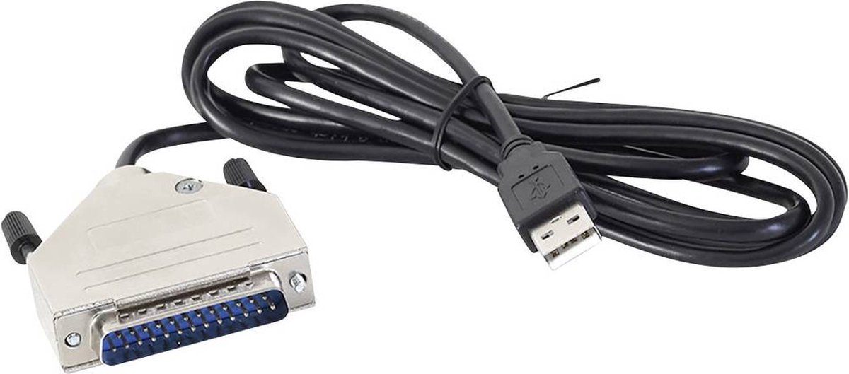 Joy-it 57CNCd25 CNC Controller-kabel Arduino [1x USB 1.1 stik A - 1x D-SUB-stik 25-pol.] 1.50 m Sort