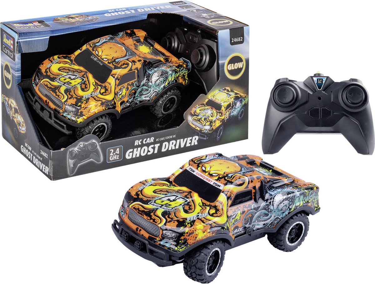 Revell Control 24682 Ghost Driver 1:22 RC-modelbil, begyndermodel Elektronik Vejmodel med lyseffekt