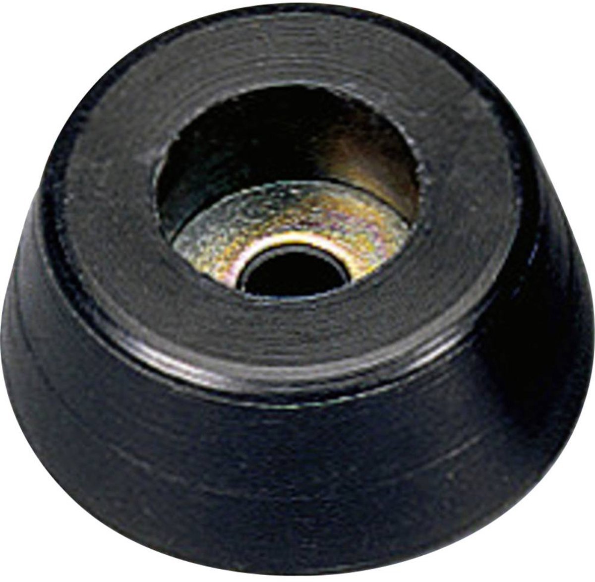 Monacor HF-70 Chassisfod Sort (Ø x H) 19 mm x 8 mm 20 stk