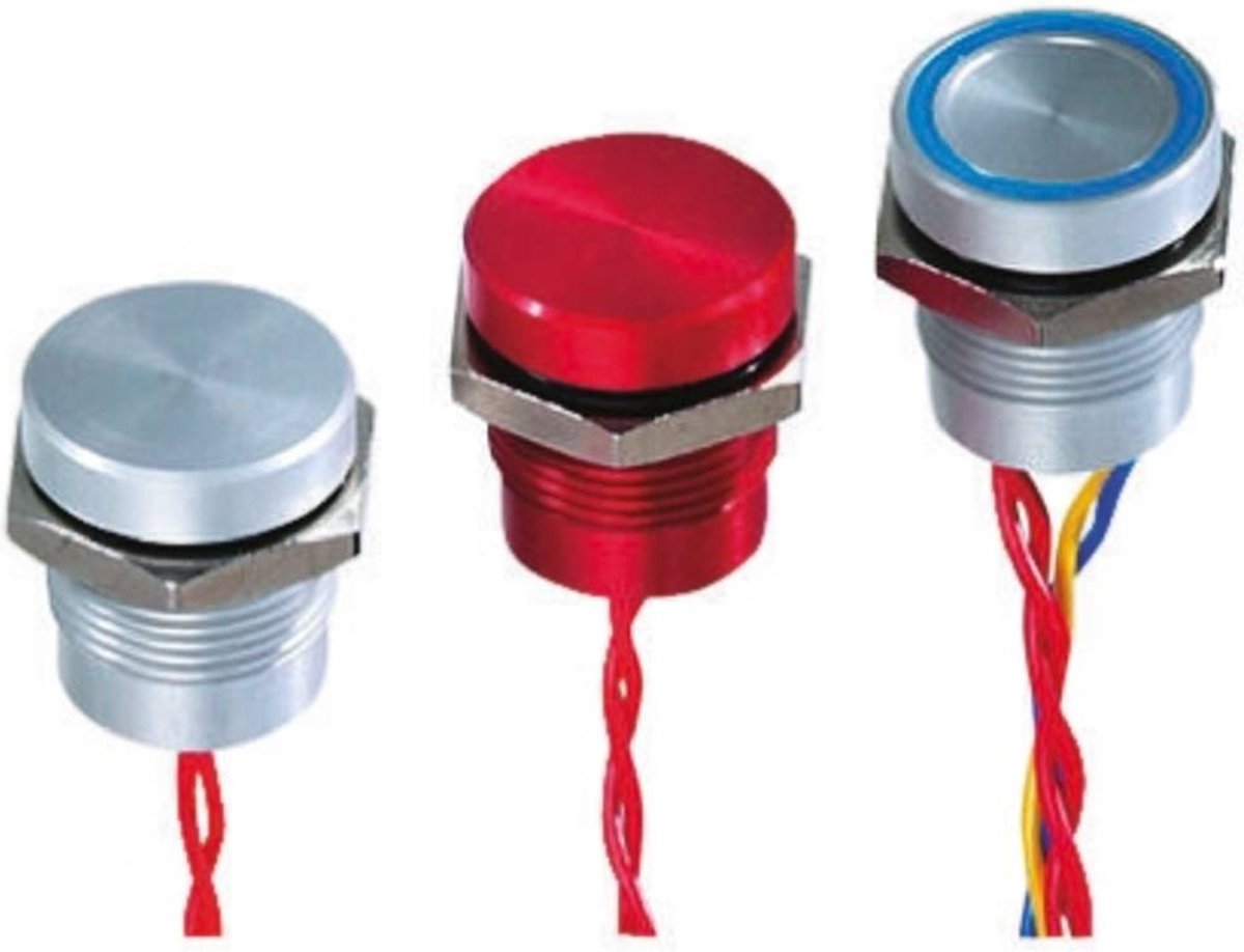 APEM PBAR1AF6000 Piezotast 24 V DC/AC 0.2 A 1 x Off/(On) Tastende IP69K 1 stk
