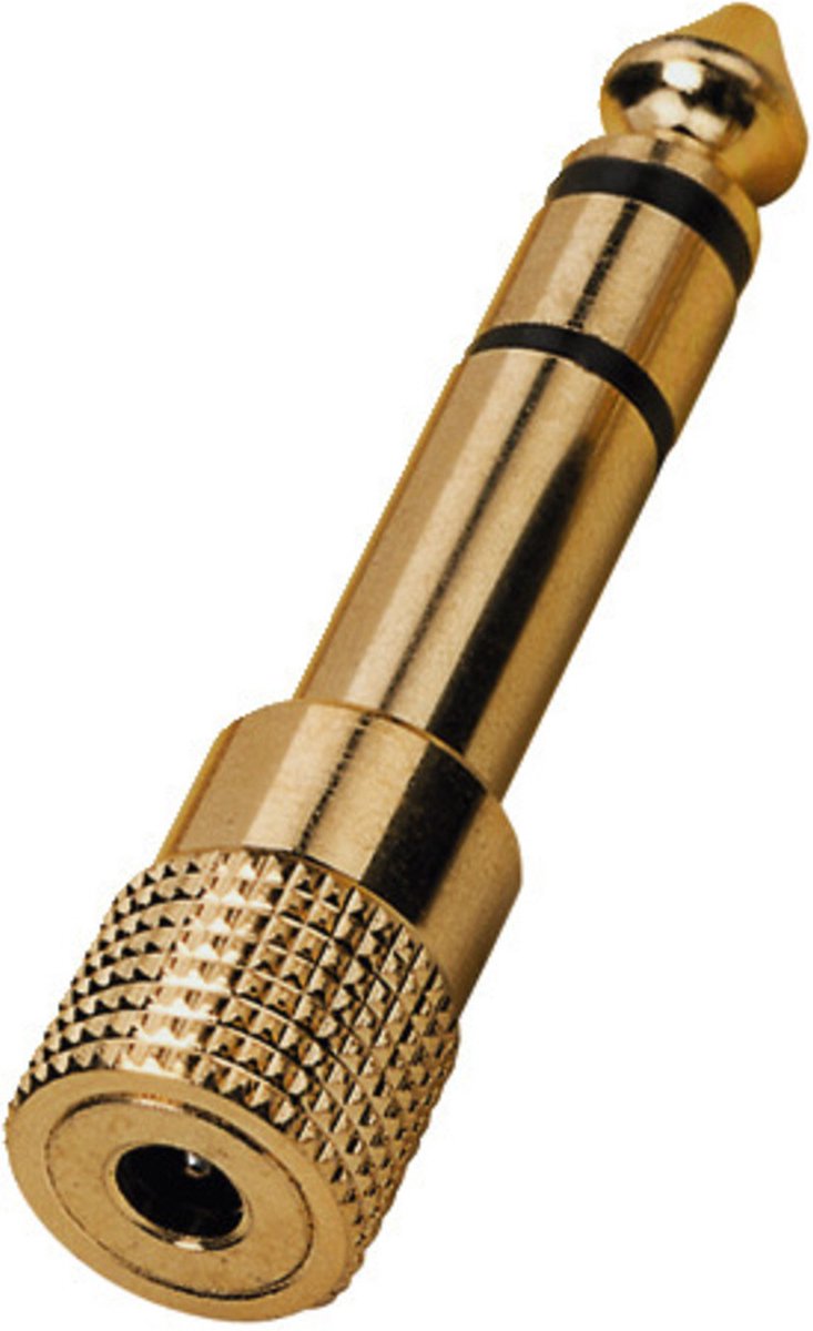 Monacor HA-37G Audio Adapter [1x Jackstik 6,3 mm - 1x Jacktilslutning 3,5 mm]