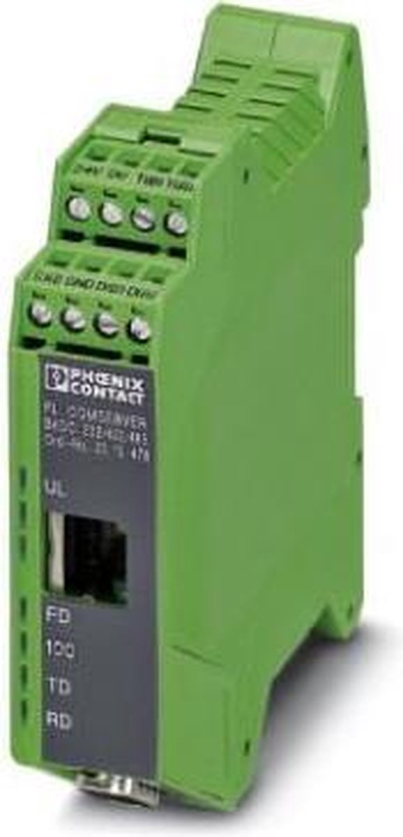 Phoenix Contact FL COMSERVER BASIC 232/422/485 Grænsefladeomformer Antal ethernetporte 1 Driftsspænding (num) 24 V/DC
