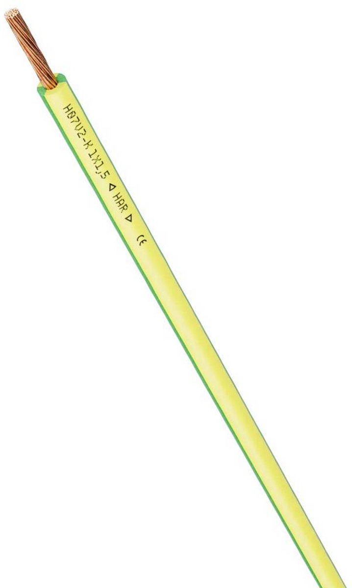LAPP 4519001/100 Enkeltleder 1 x 1.5 mm² Grøn-gul 100 m