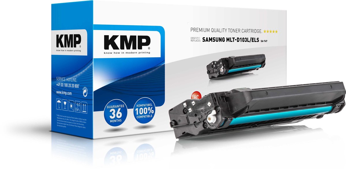 KMP Tonere Kompatibel erstatter Samsung MLT-D103L Toner-kassette Sort 2900 Sider SA-T47