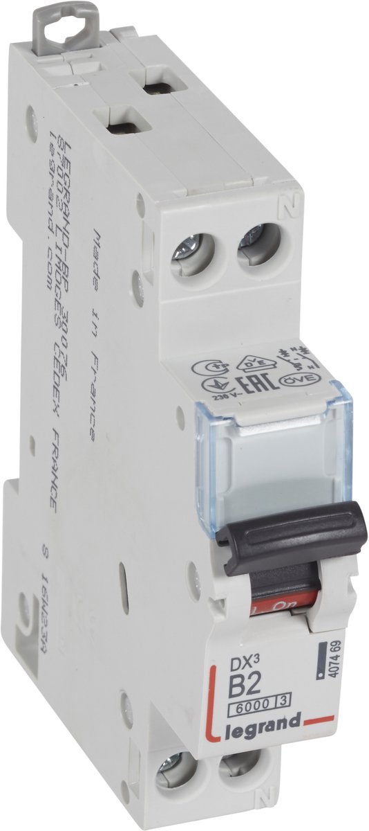 Legrand 407469 Legrand 407469 Ledningssikkerhedsafbryder 2 A 230 V/AC