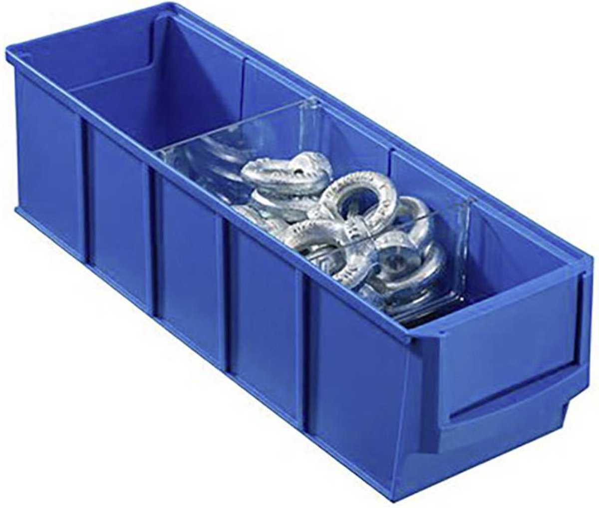 Allit 456520 Opbevaringskasser Kan stables (L x B x H) 300 x 91 x 81 mm Blå 1 stk