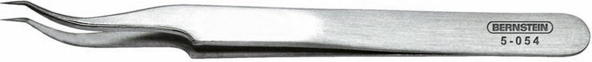 BERNSTEIN Tools for Electronics 5-054 SMD-pincet 7abb SA Seglspids, super-spids, bøjet 120 mm