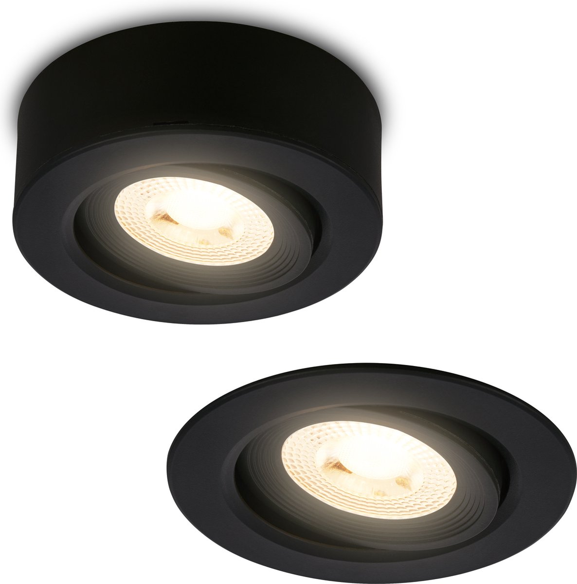 Briloner 7991015 Påbygningslys   LED  EEK: F (A - G) Varmhvid Sort