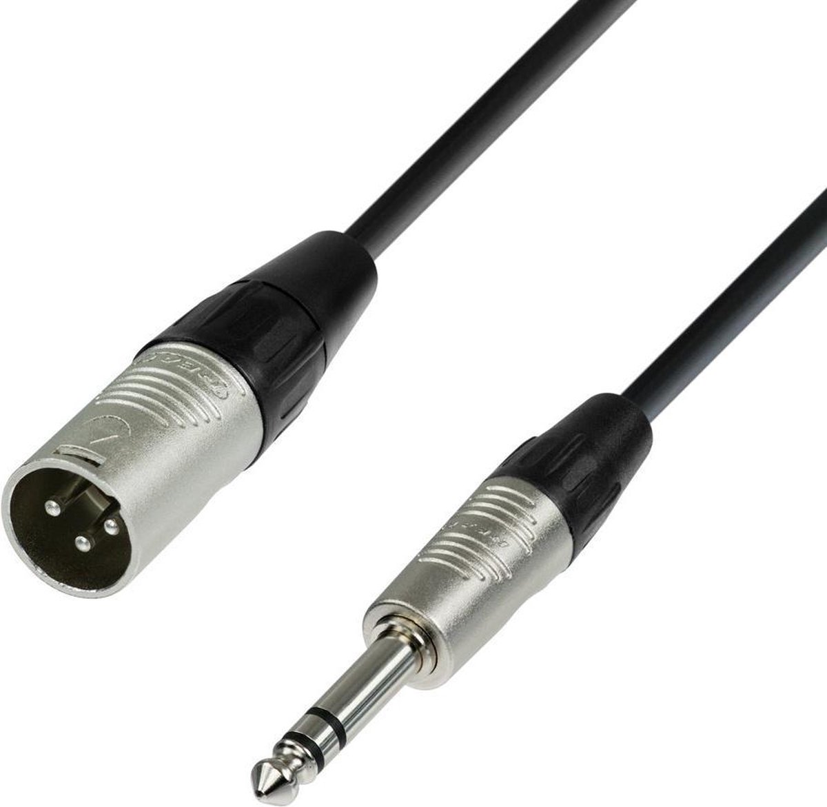 Adam Hall K4BMV0300 XLR Forbindelsesledning [1x XLR-stik 3-polet - 1x Jackstik 6.3 mm (stereo)] 3 m Sort