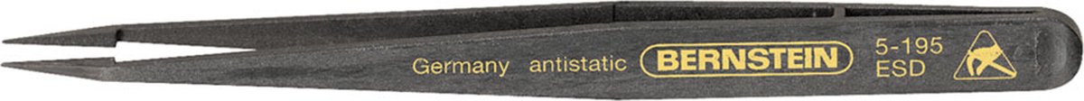 BERNSTEIN Tools for Electronics 5-195 Præcisionspincet NK7 Spids, afsat 120 mm
