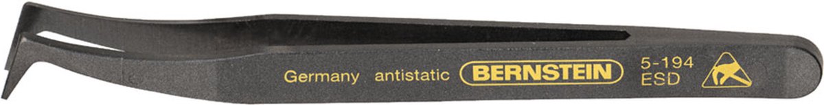 BERNSTEIN Tools for Electronics 5-194 Elektronik og finmekanik Præcisionspincet NK6 Krogspidser, stumpe 120 mm