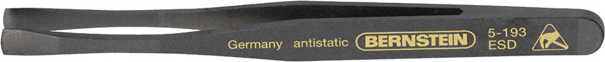 BERNSTEIN Tools for Electronics 5-193 Præcisionspincet NK35A Halvrund 120 mm