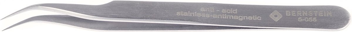 BERNSTEIN Tools for Electronics 5-055 SMD-pincet 7a SA Seglspids bøjet, super-spids 120 mm