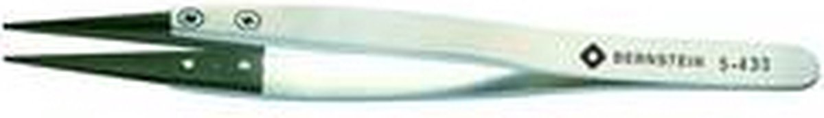BERNSTEIN Tools for Electronics 5-433 Præcisionspincet Stump, smal 125 mm