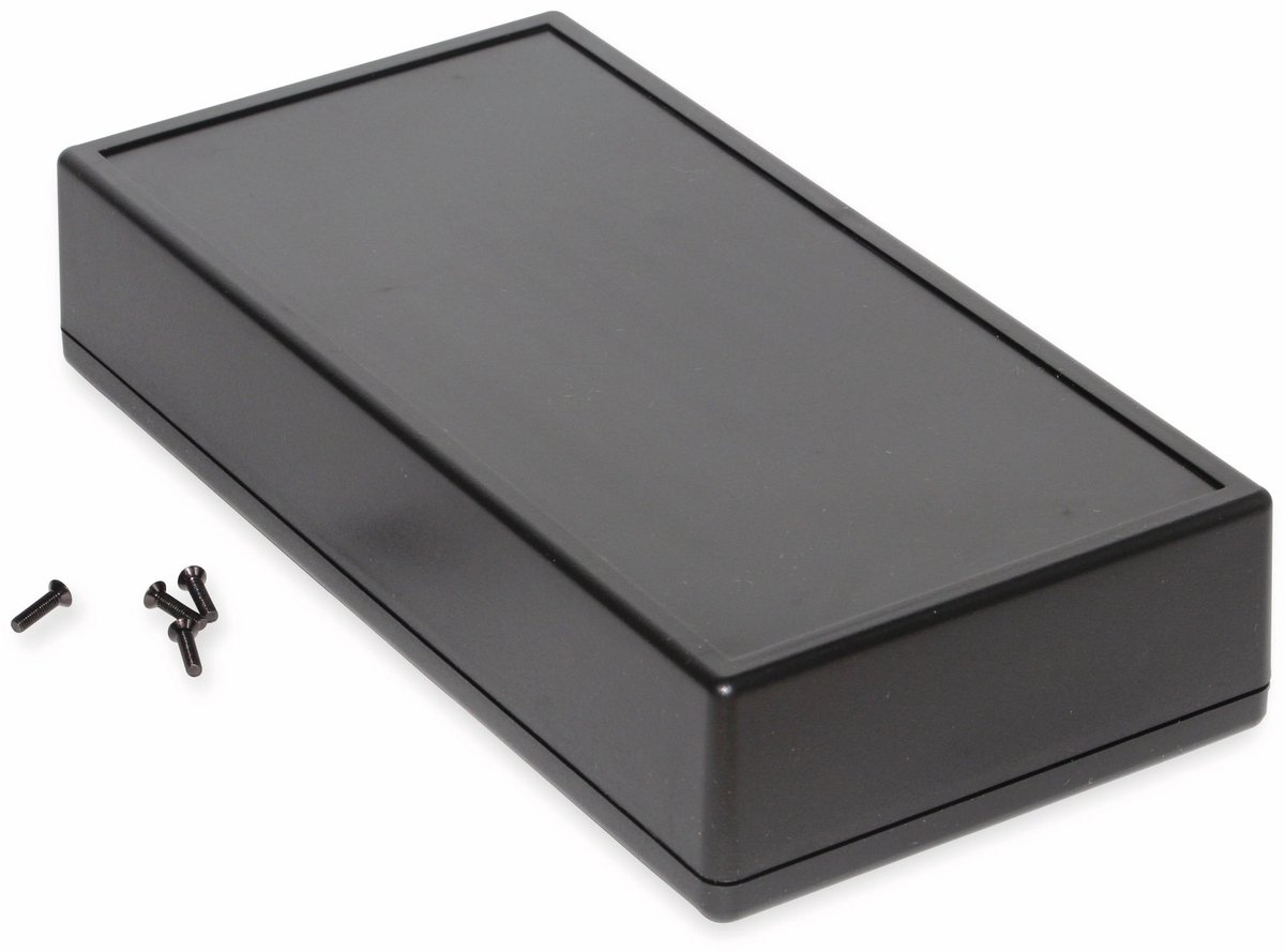 Hammond Electronics 1599HBK Hånd-kabinet 220 x 110 x 44 Polystyrol (EPS) Sort 1 stk