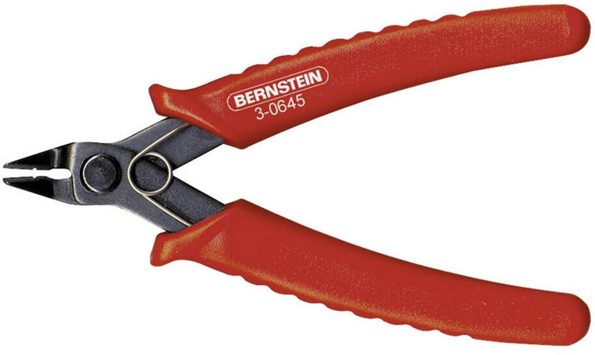 BERNSTEIN Tools for Electronics Bernstein Werkzeugfabrik 3-0645 Elektronik og finmekanik Afisolerings-skævbider uden facet 130 mm