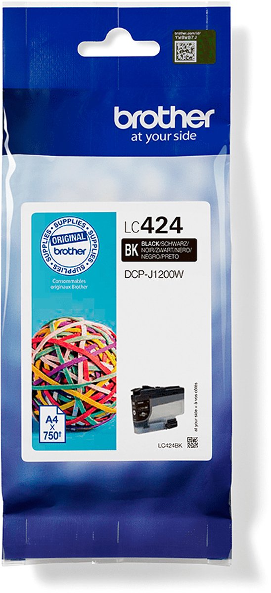 Brother Blæk LC-424BK Original Sort LC424BK