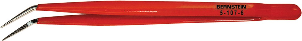 BERNSTEIN Tools for Electronics 5-107-6 Isoleret pincet Spids, bøjet 150 mm