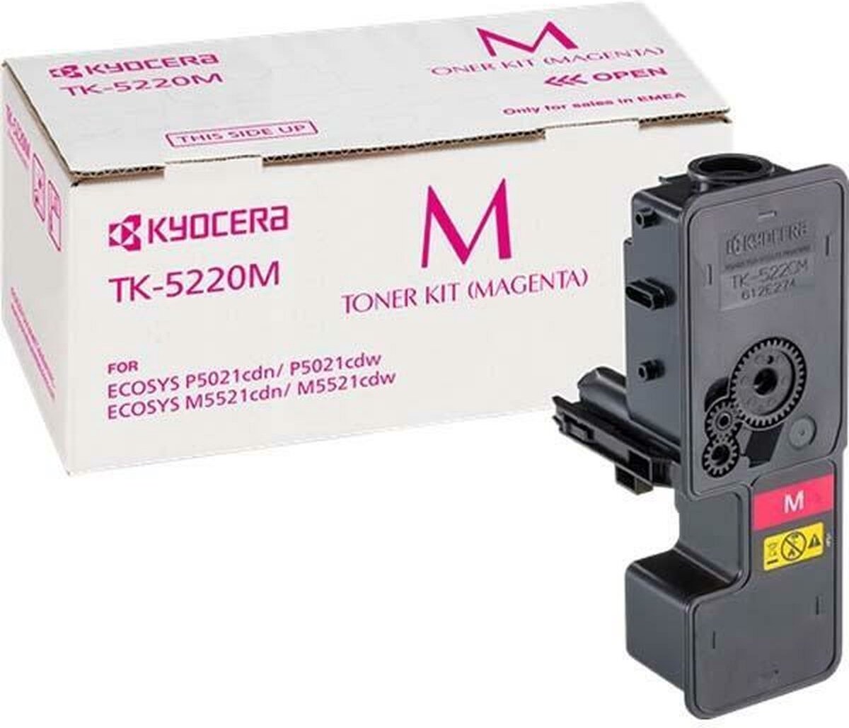 Kyocera Tonere TK-5220M Original Magenta 1200 Sider 1T02R9BNL1